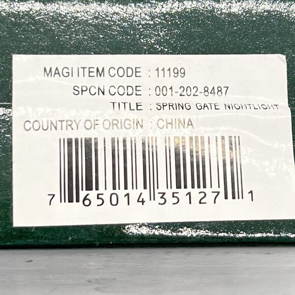 Thomas Kinkade Painter of Light Spring Gate Framed Reproduction Night Light NIB - Picture 10 of 13